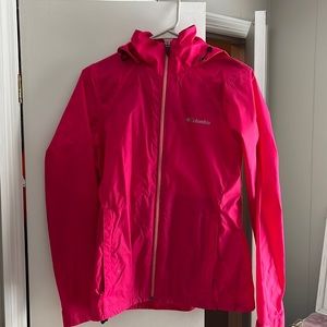 Women’s Columbia Pink Rain Jacket